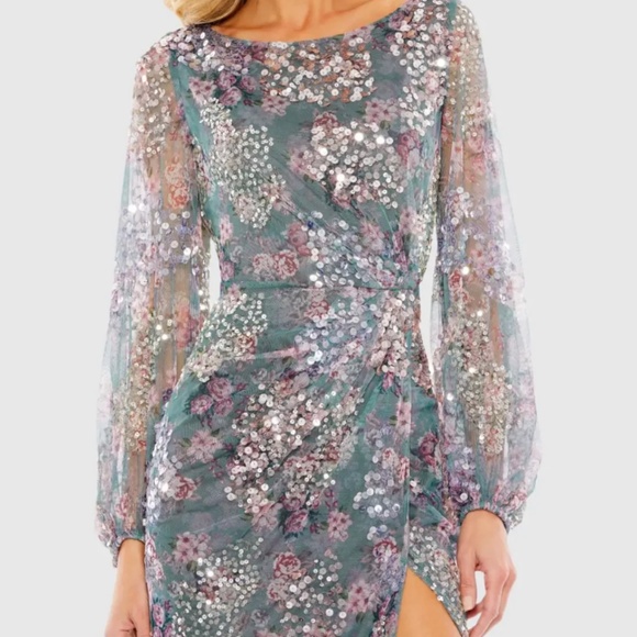 NWT Mac duggal floral dress size 4 - Picture 10 of 11